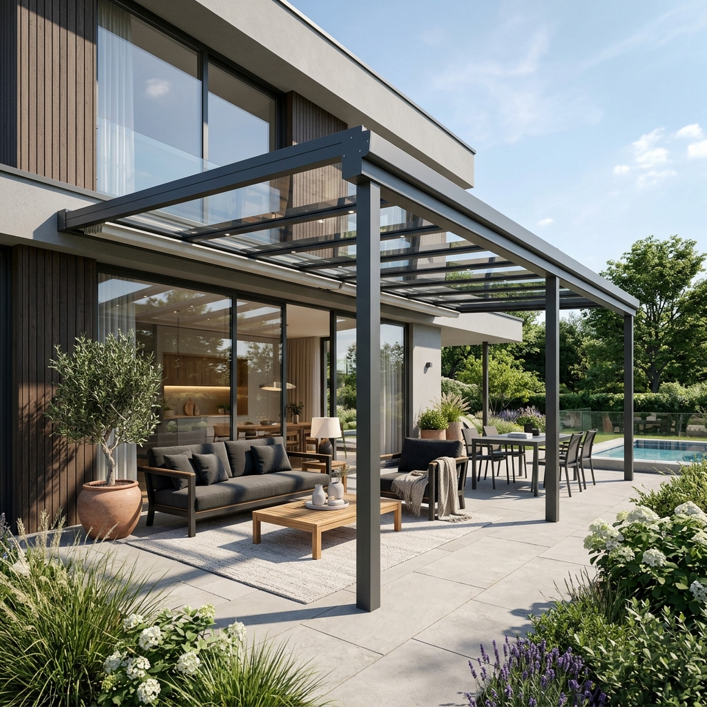 Modernes Terrassendach